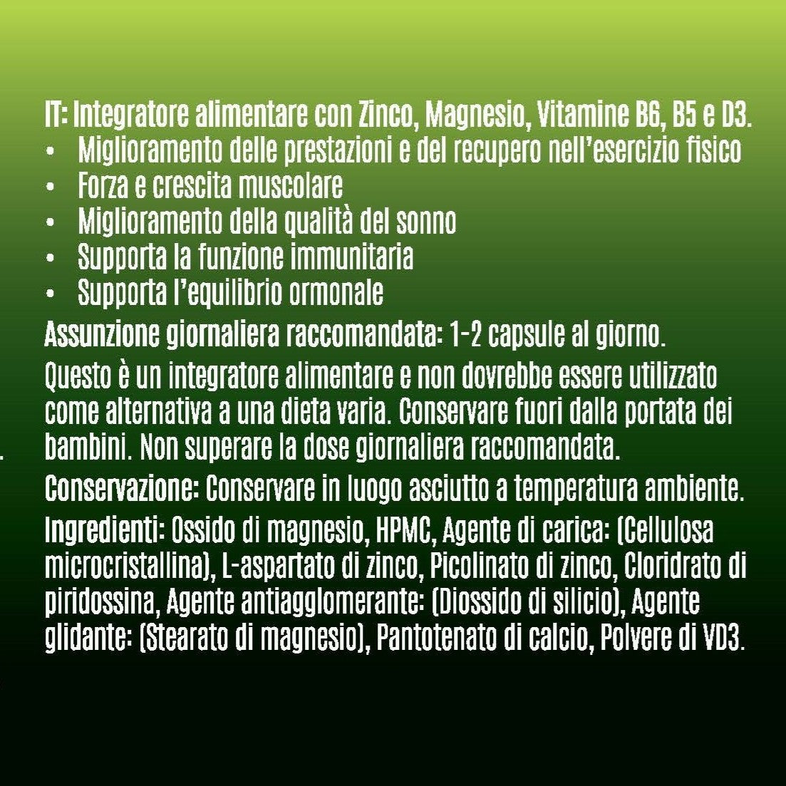 ZMB6 - Zinco + Magnesio + Vitamina B6