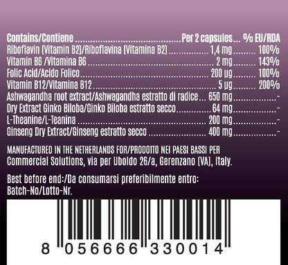 Ashwagandha + Ginseng + Ginko Biloba