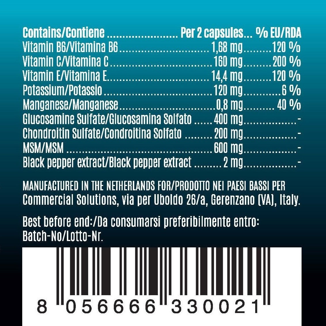 Joint Complex - Glucosamina + Condroitina + MSM
