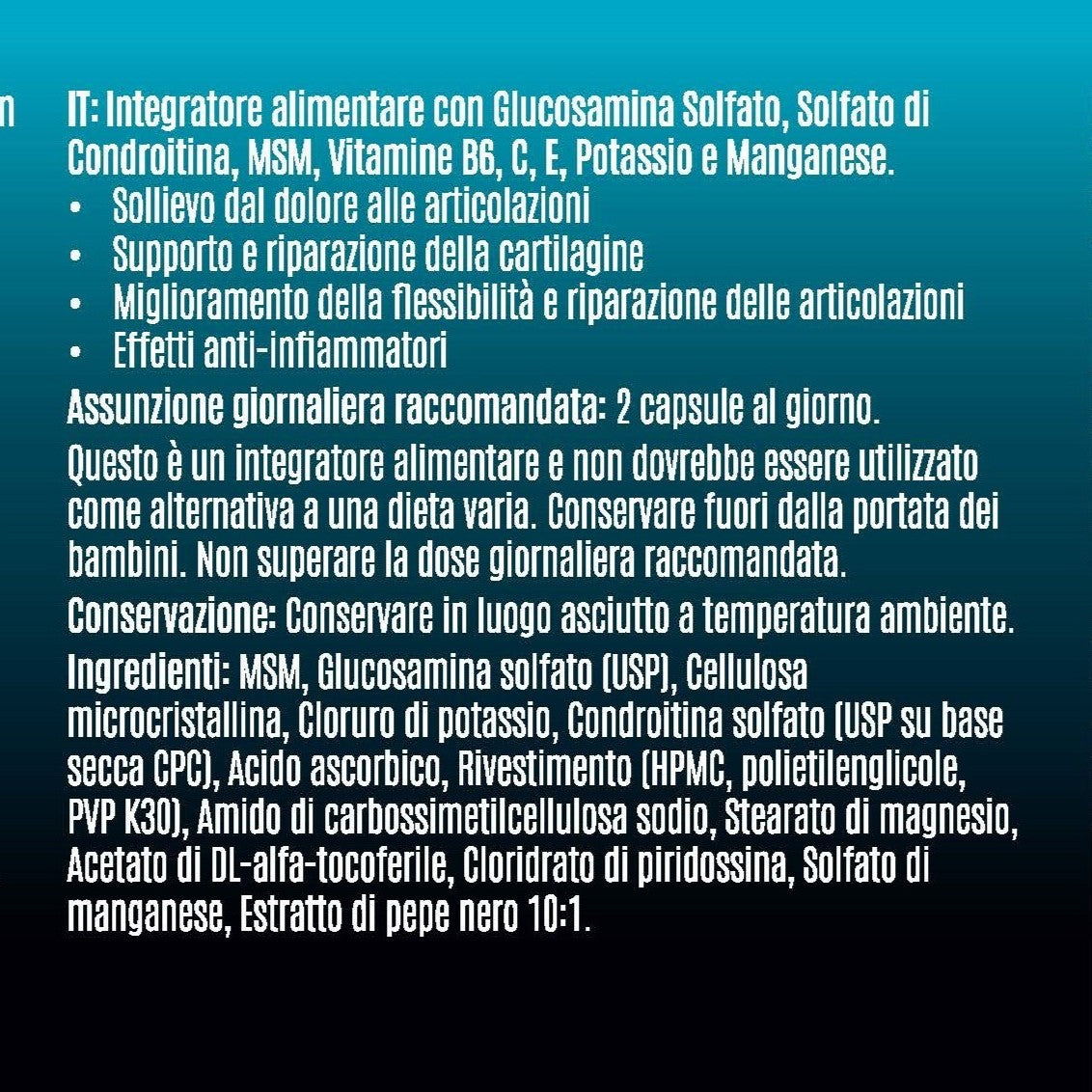 Joint Complex - Glucosamina + Condroitina + MSM