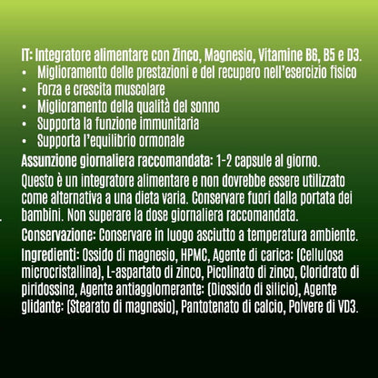 ZMB6 - Zinco + Magnesio + Vitamina B6