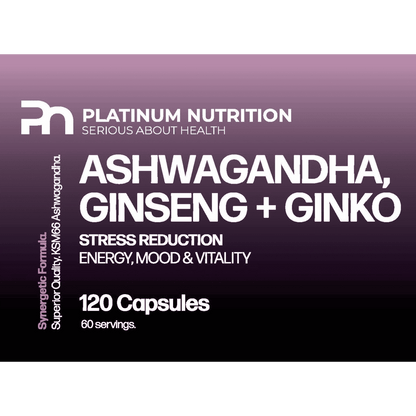 Ashwagandha + Ginseng + Ginko Biloba