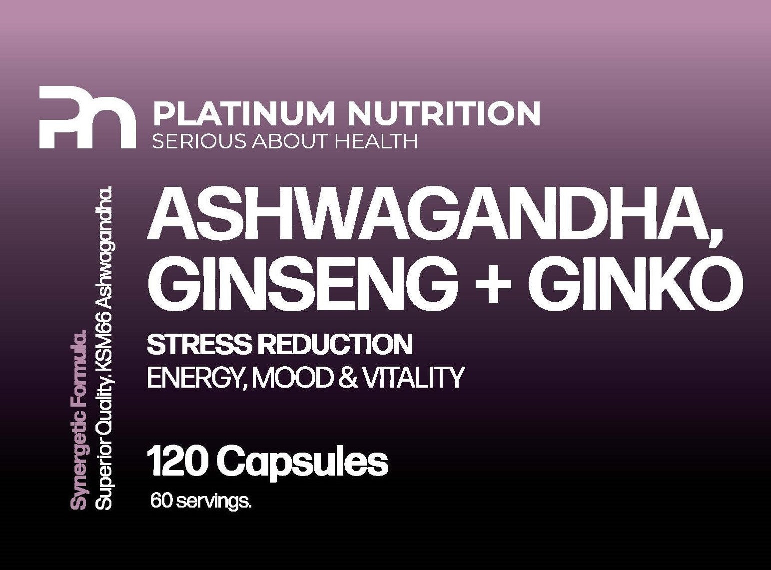 ASHWAGANDHA GINSENG + GINKO